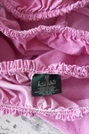 Vintage Ralph Lauren 3-PC Striped Twin Sheet Set Dark Pink & White 100% Cotton. Fixed Price $54.00.