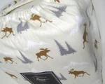 Gh Bass Maine Cotton Multi Colors Moose Pine Tree Print Flannel King Sheet Set. Fixed Price $49.00.
