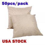 Us - 50PCS Linen Blank Bedding Square Throw Cover. Fixed Price $84.60.