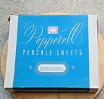 2 Nos Nip 100% Cotton Percale White Double Bed Flat Sheets Vintage Gimbels. Fixed Price $49.50.
