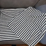 Ikea Stockholm Pillow Covers 22" Black & White Cross Pattern 100% Cotton. Fixed Price $45.99.