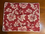 2 Chaps Ralph Lauren French Riviera Standard Pillow Shams Pair Floral Red. Fixed Price $39.99.