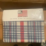 Ralph Lauren Boathouse Plaid Twin Flat Sheet Vintage New Light Package Wear. Fixed Price $59.00.