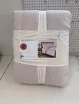 Shabby Chic King Red Stripe 3 Pc Cotton Comforter Set. Fixed Price $109.95.