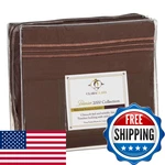 Clara Clark Micro Silk Bed Sheet Set Full Size Chocolate Brown B004A6IJMG. Fixed Price $92.04.