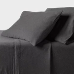 King Cotton Jersey Sheet Set Heather Charcoal - Threshold. Fixed Price $26.99.