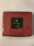 New Ralph Lauren Estate Sateen Full Fitted Sheet Damask Red 370 Thread. Fixed Price $98.99.