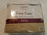 Camden Market Full Size Fitted Sheet Gray Microfiber 54 Wide X 75 Long Easy Care. Fixed Price $8.39.