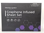 Protect Bed Charcoal Infused Twin Xl Sheet Set Fitted ,flat And Pillowcase New. Fixed Price $49.95.