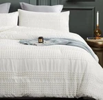 Queen White Size Sets Boho Tufted Shabby Chic .... Fixed Price $44.00.