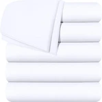 Utopia Bedding Twin Flat Sheets 6 Pk Microfiber Shrinkage & Fade Resistant White. Fixed Price $29.99.