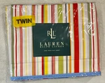 Harbor View Vintage Lauren Ralph Multi Stripe Flat Sheet Twin Size New. Fixed Price $49.99.