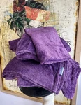Berkshire Ecothread Heathered Plush Set Full Pillowcases New Purple. Fixed Price $34.95.