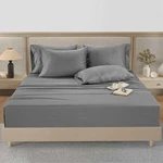 Kirkland Signature 680 Thread Count Piece Sheet Set - Full Alloy Grey Nip. Fixed Price $69.99.