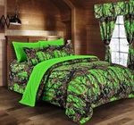 King Size 6 Piece Green Camouflage Microfiber Sheet Set 4 Pillowcases. Fixed Price $30.00.
