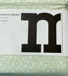Marimekko Queen Sheet Set Pikkuinen Unikko Green 100% Cotton 4 Pc Oekotex Nwt. Fixed Price $125.00.