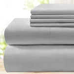 Bysure Hotel Luxury Bed Sheets Set 6 Piece(king, Light Gray) - Super Soft 1800. Fixed Price $38.39.