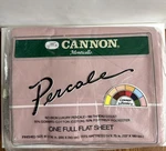 Vtg Usa Cannon Monticello Percale Dusty Rose Pink Full Flat Double Bed Sheet New. Fixed Price $19.99.