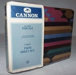 Nos Vintage Cannon No-iron Percale Twin Sheet Set Country Cabin Southwestern. Fixed Price $25.02.