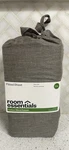 Room Essentials Cotton Blend Sateen Fitted Sheet King Heather Grey. Fixed Price $11.99.