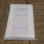 2 Pk Charter Club Damask Stripe 550TC Cotton Standard Pillowcases White. Fixed Price $29.99.