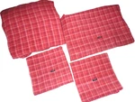 Nautica Red & Black Plaid (4PC) King Sheet Set 100% Cotton. Fixed Price $55.20.