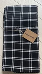 Nwt Solino Home 60X90 Black & White 100% Linen Tablecloth. Fixed Price $25.00.