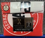 1800 Tj Bamboo Print Queen Size Sheet Set - 6 Piece Georgia Pattern New. Fixed Price $21.45.