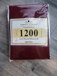 Luxor Style 100% Egyptian Cotton 1200TC Pillowcase Set Standard Burgundy New. Fixed Price $17.99.