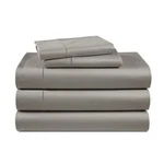 Split King Sheets 100% Egyptian Cotton Adjustable Bed Sateen Charcoal Lane Linen. Fixed Price $209.99.