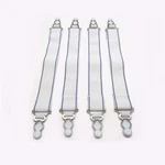 Levinsohn Fresh Ideas Bed Sheet Straps, For Use With All Fitted 4-PACK, White. Fixed Price $10.43.