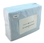 New Tommy Hilfiger Ithaca Stripe King Size Blue / White Cotton Percale Sheet Set. Fixed Price $89.99.