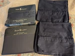Vtg New Lauren Ralph Twin Sheet Set Navy Blue 100% Cotton 2 Pillowcases. Fixed Price $44.99.
