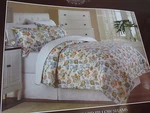New Raymond Waites Camisor Leaf Floral Tangerine Blue Set Of 2 Standard Shams. Fixed Price $39.00.