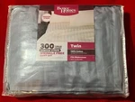 Better Homes & Gardens Twin Sheet Set 300 Tc Damask Stripe Sky Blue Cotton Wrink. Fixed Price $19.99.