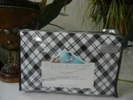 Nip Glacier Mountain Black White Diagonal Plaid Turkish Flannel King Sheet Set. Fixed Price $59.99.