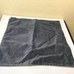 West Elm Lush Velvet Pillow Cover Nwt! 51X51 Black Oak Linen Reverse.. Fixed Price $24.05.