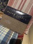 Rare Ralph Lauren Vintage Queen Flat Sheet Brianna Tattersal Blue Brown Tweed. Fixed Price $173.08.