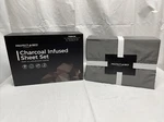 Protect-a-bed Charcoal Infused Twin Xl Sheet Set Fitted & Flat Pillowcase. Fixed Price $14.99.