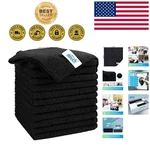 Compact 12 Pack Microfiber Cleaning Towels - Superior Absorbency For Home & Car. Fixed Price $12.99.