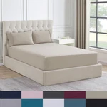 1500 Supreme Collection Microfiber Flannel Fitted Sheet. Fixed Price $26.99.