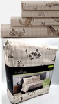 Cuddl Duds Sheet Set Plaid Dogs Neutral 17"DEEP Fit-soft Brushed Microfiber King. Fixed Price $52.97.