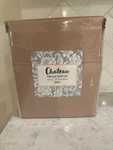 Chateau Percale Sheet Set King Size 1200 Cotton Rich 4 Piece Mushroom Brown. Fixed Price $49.99.