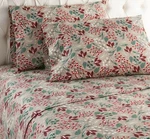 New Shavel Home Products Micro Flannel Printed Sheet Set Winterberries King. Fixed Price $50.00.