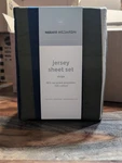 Makers Collective Teen Twin Rugby Stripe Jersey Sheet Set* Blue Green Nwt. Fixed Price $19.98.
