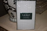 Ralph Lauren Diamond Geometric Standard Pillowcases - Taupe/white S/2. Fixed Price $59.99.
