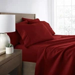 New Ienjoy Home Microfiber King Sheet Set 6 Piece Red Ultra Soft. Fixed Price $23.99.