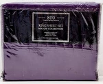 Mason Collection Luxury 800 Sateen Threads Per Sq In, 4 Pc King Sheet Set Purple. Fixed Price $174.00.