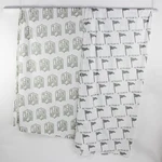 Lot Of 2 Northwest Gray/white Twin Flat Sheets 'nfl' Football & 'go Team'. Fixed Price $13.19.