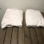 Simply Shabby Chic Flat & Fitted Sheets Pink Ruffle Twin Size Cottage 2PC Euc. Fixed Price $45.00.